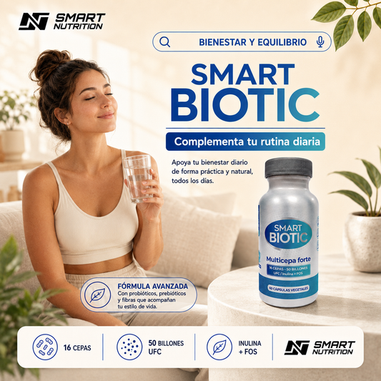 Probióticos Premium 16 Cepas Smart Nutrition — 50 Mil Millones UFC