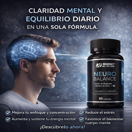 Neuro Balance Smart Nutrition — Magnesio + Melena de León + Vitamina B6