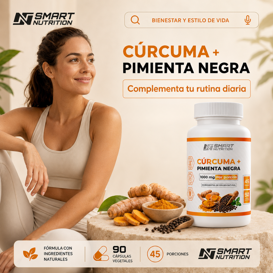 Cúrcuma + Pimienta Negra como complemento de la rutina diaria