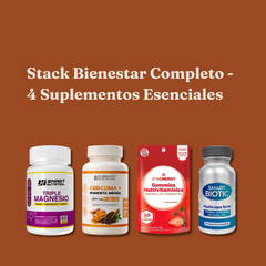 Stack Bienestar Completo — 4 Suplementos Esenciales