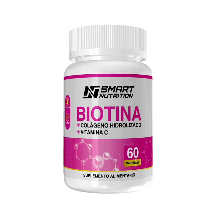 Biotina, Colágeno y Vitamina C Smart Nutrition — beneficios para piel, cabello y uñas