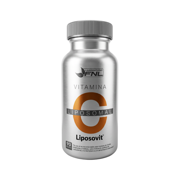 Vitamina C 1000 mg Liposomal FNL — envase Liposovit®, 90 cápsulas