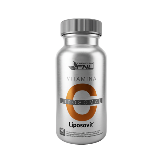 Vitamina C 1000 mg Liposomal FNL — envase Liposovit®, 90 cápsulas