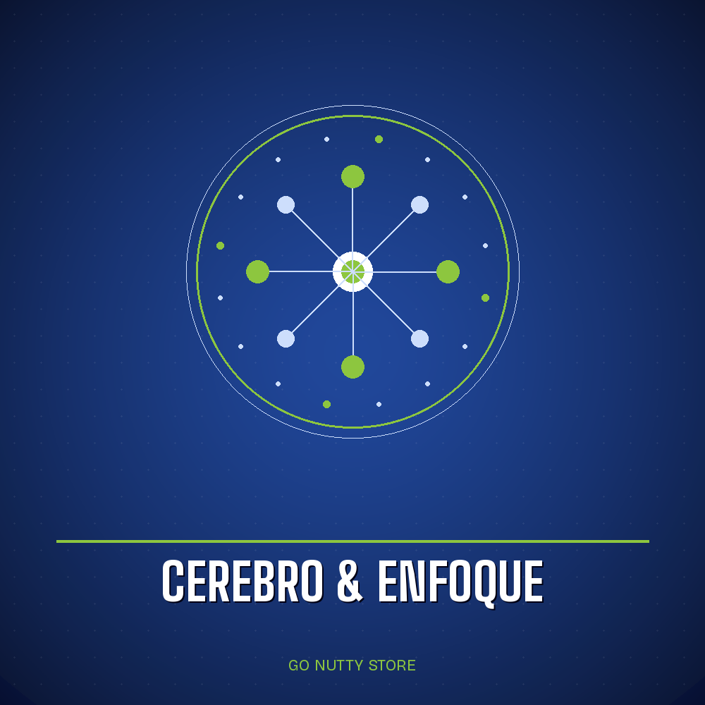 Colección Cerebro y Enfoque Go Nutty — suplementos para concentración y energía mental