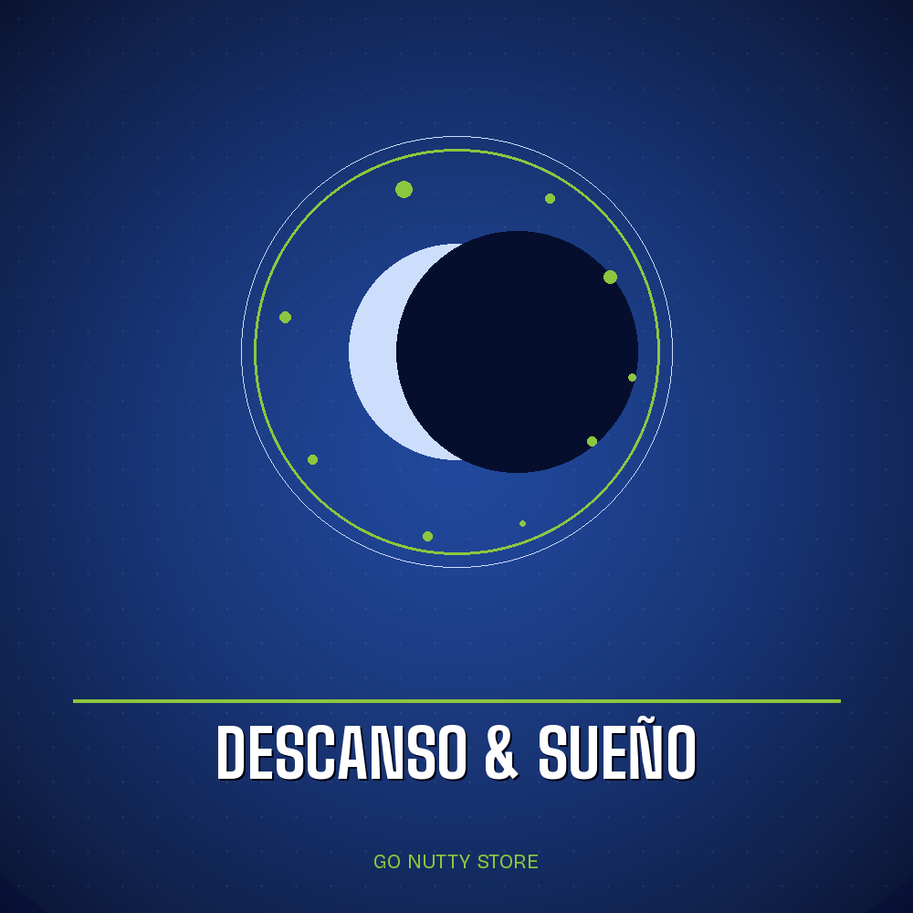 Colección Descanso y Sueño Go Nutty — magnesio y gummies para relajarte antes de dormir