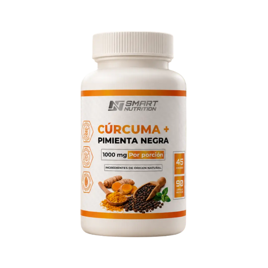 Cúrcuma y Pimienta Negra 1000 mg Smart Nutrition