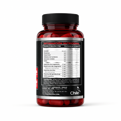 ZMA Advance Smart Nutrition — vista posterior