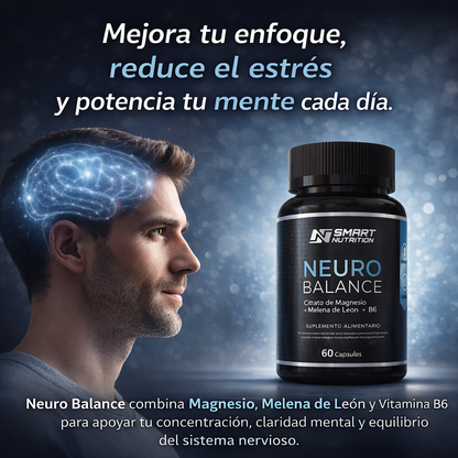 Detalle de las cápsulas vegetales de Neuro Balance Smart Nutrition