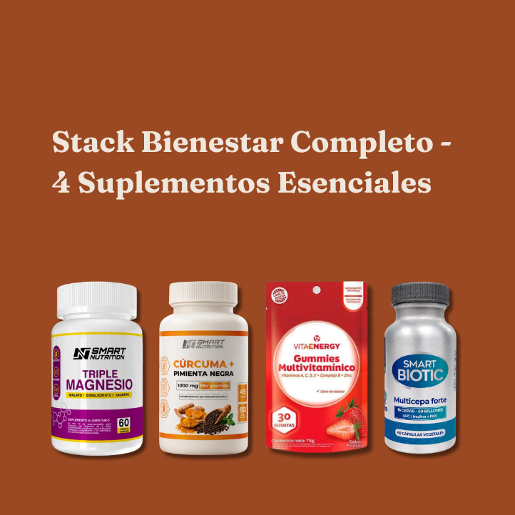 Pack Bienestar Completo Go Nutty — Triple Magnesio, Probióticos, Cúrcuma y Multivitamínico