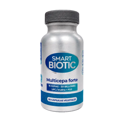 Probióticos Premium 16 Cepas Smart Nutrition — frasco Smart Biotic, 60 cápsulas vegetales