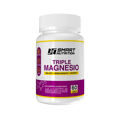 Triple Magnesio Smart Nutrition – Malato, Bisglicinato y Taurato