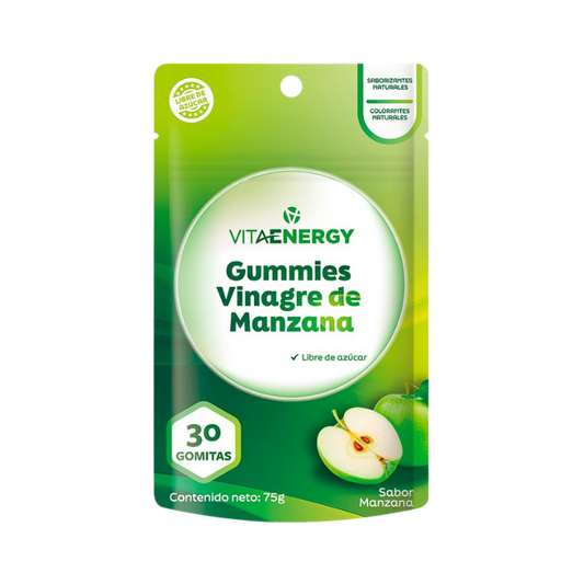 VitaEnergy Gummies Vinagre de Manzana y Biotina — envase de 30 gomitas