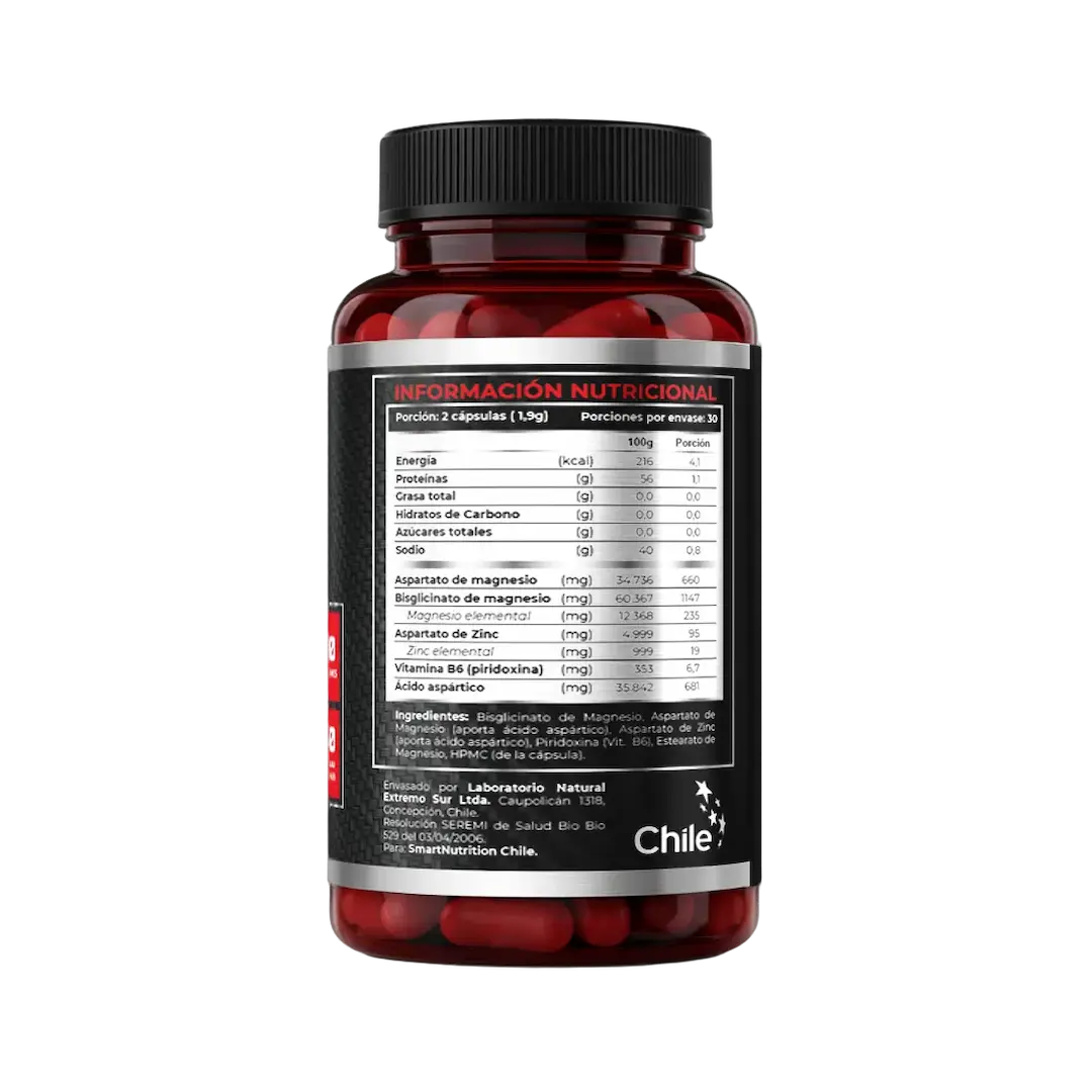 ZMA Advance Smart Nutrition – Zinc, Magnesio y Vitamina B6